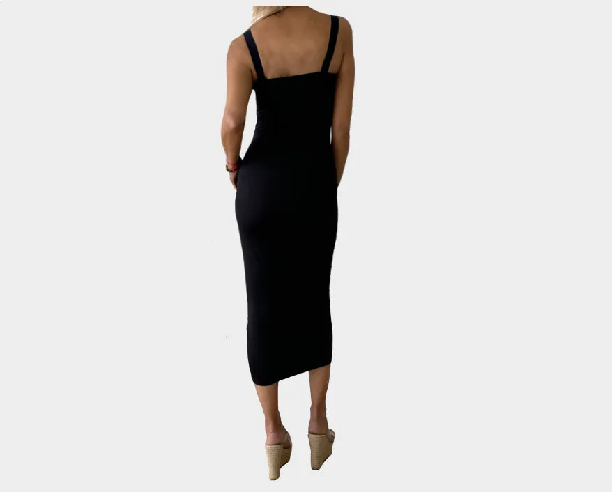 88 Black Maxi Dress - The Milano Si