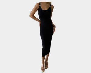 88 Black Maxi Dress - The Milano Si