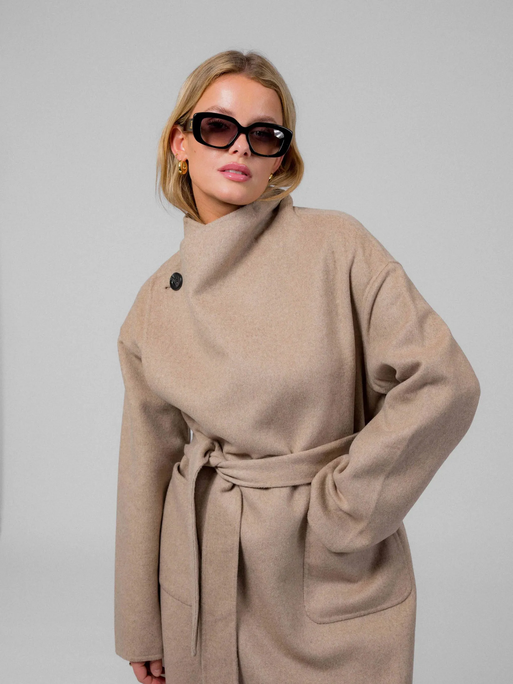 Ana Wool Coat - Sand