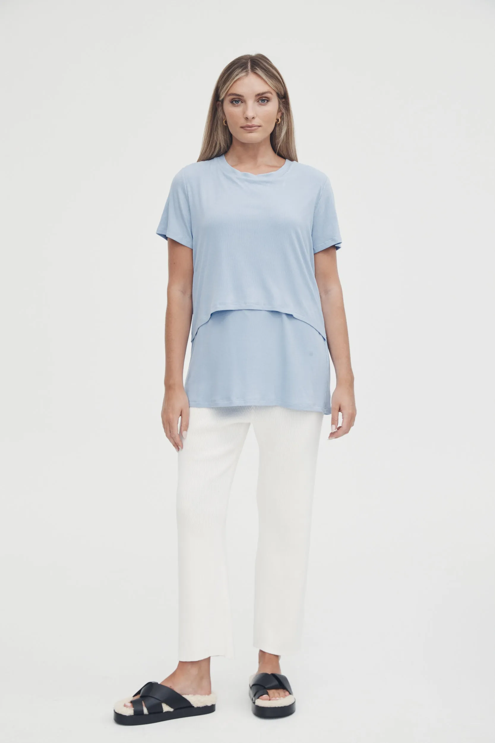 Avenue Nursing Tee (Cornflower)