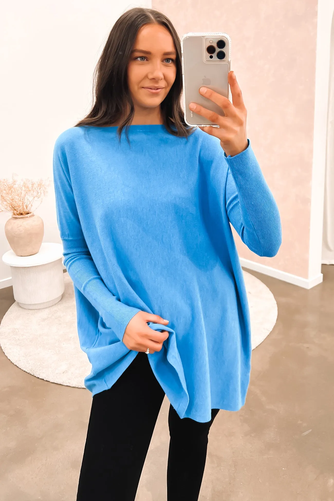 Aziza Knit Jumper Cobalt