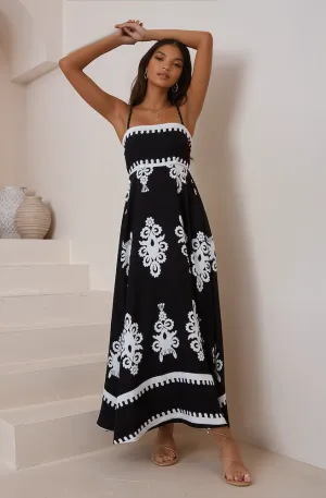 Bianco Nero Maxi Dress