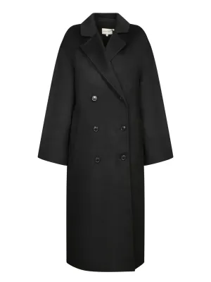 Black Cashmere Wool Coat