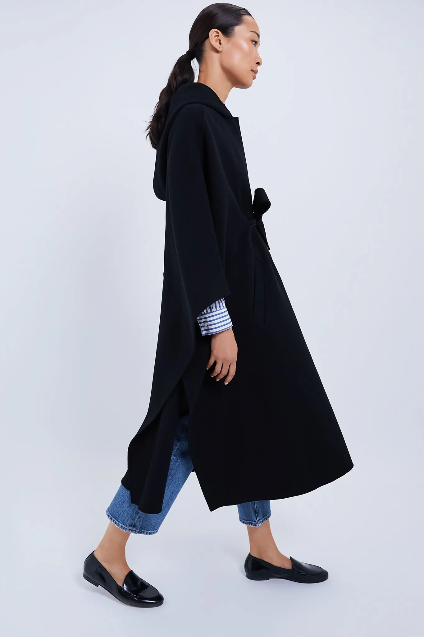 Black Kirstyn Double Face Wool Coat