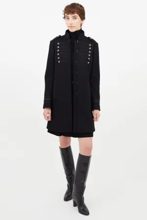 Black Wool Napoleonic Coat