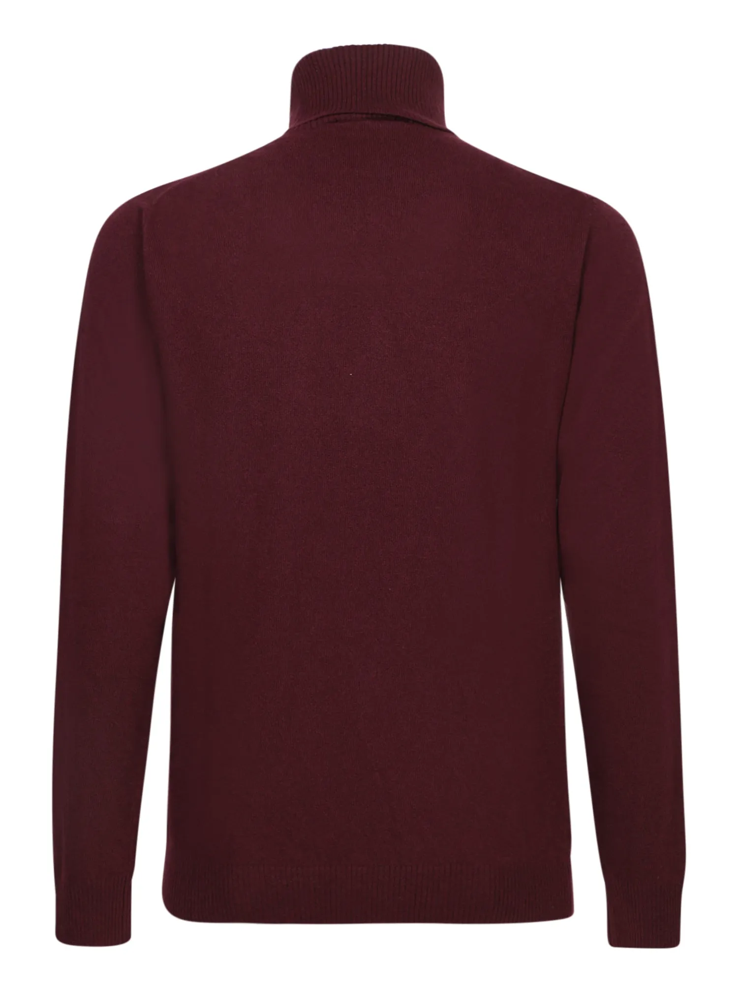 Bordeaux Wool Turtleneck Sweater