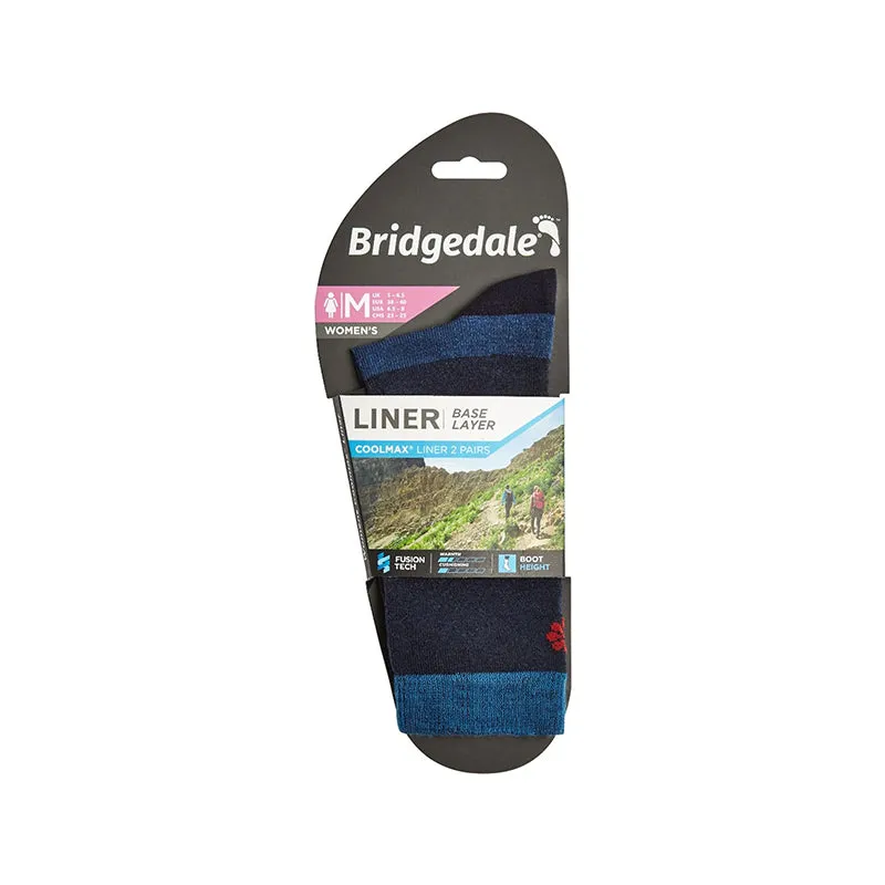 Bridgedale Women's Base Layer Coolmax Liner Socks