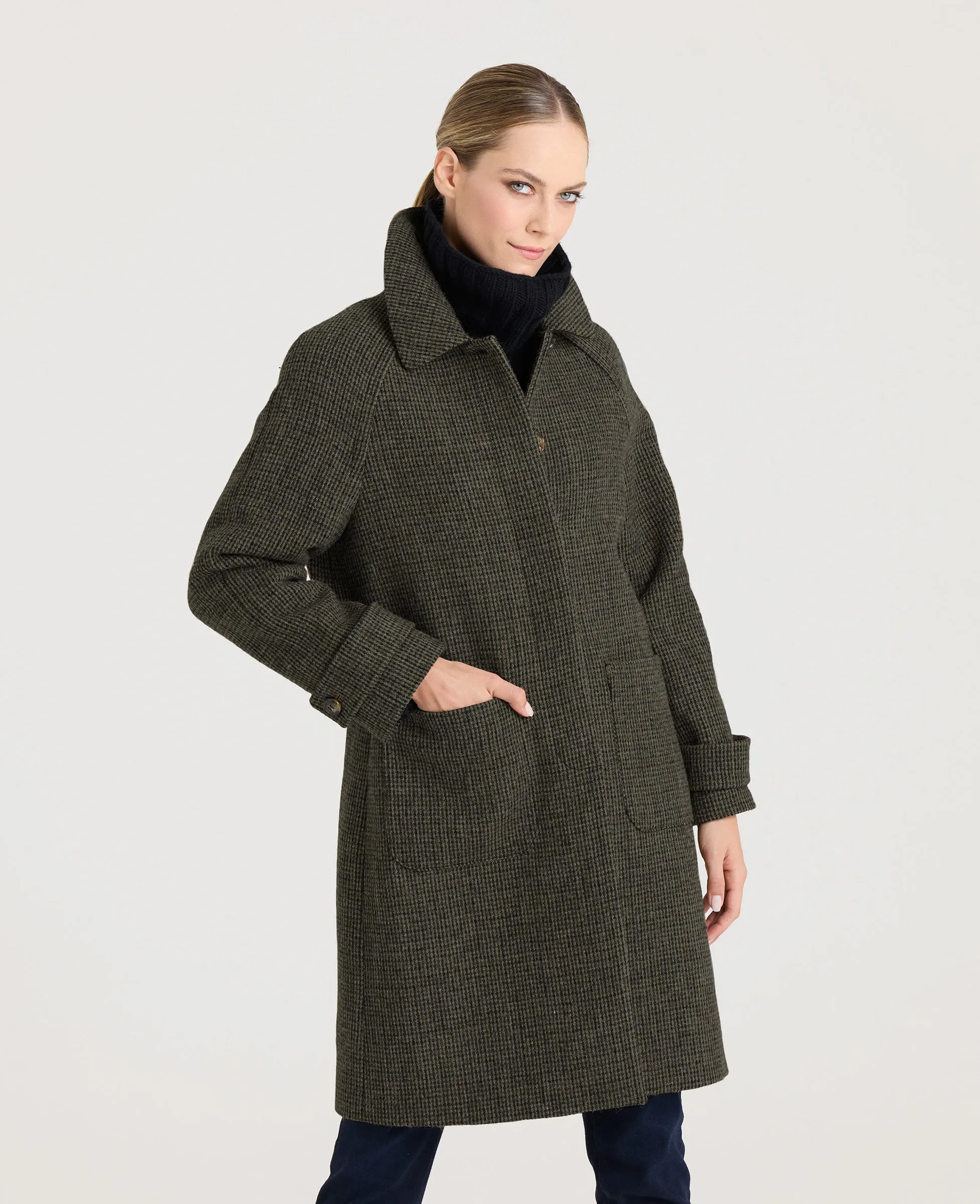 Brompton Tweed Wool Coat