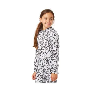 CarbonDri Cozy JR LTD Zip Neck Snow Leopard