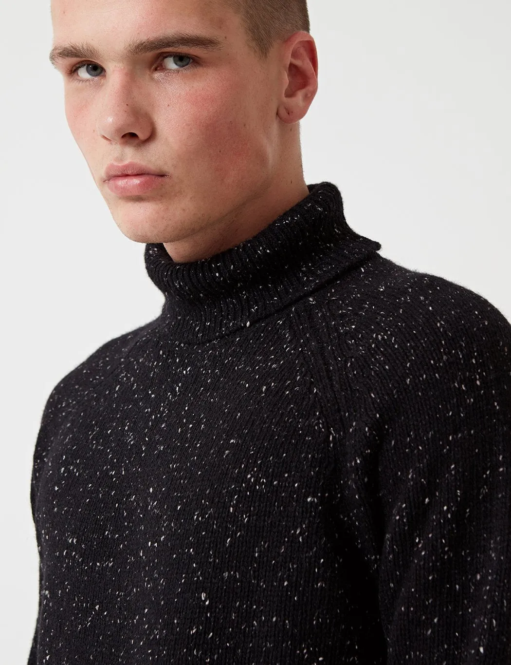 Carhartt Anglistic Turtleneck Knit Jumper - Black