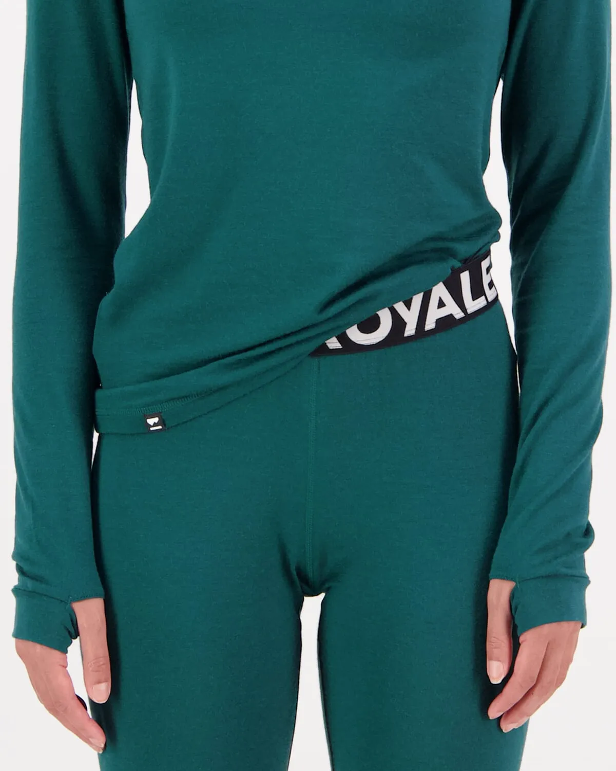 Cascade Merino Base Layer Legging - Evergreen