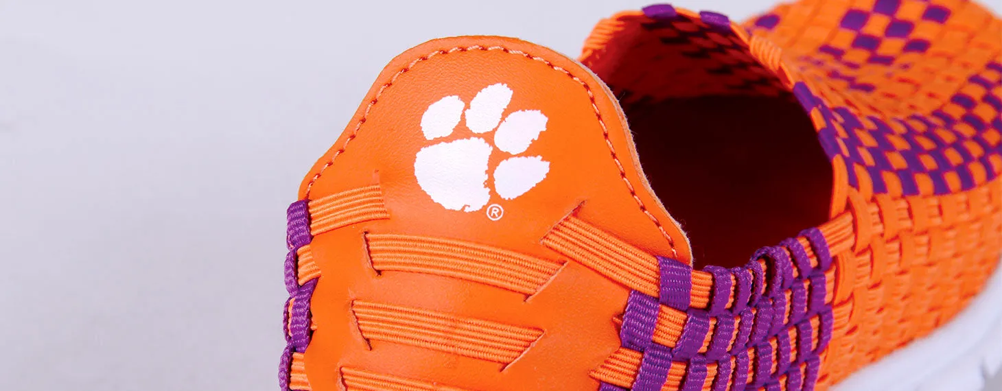 Clemson Tigers Woven Colors Comfy Slip On Shoes