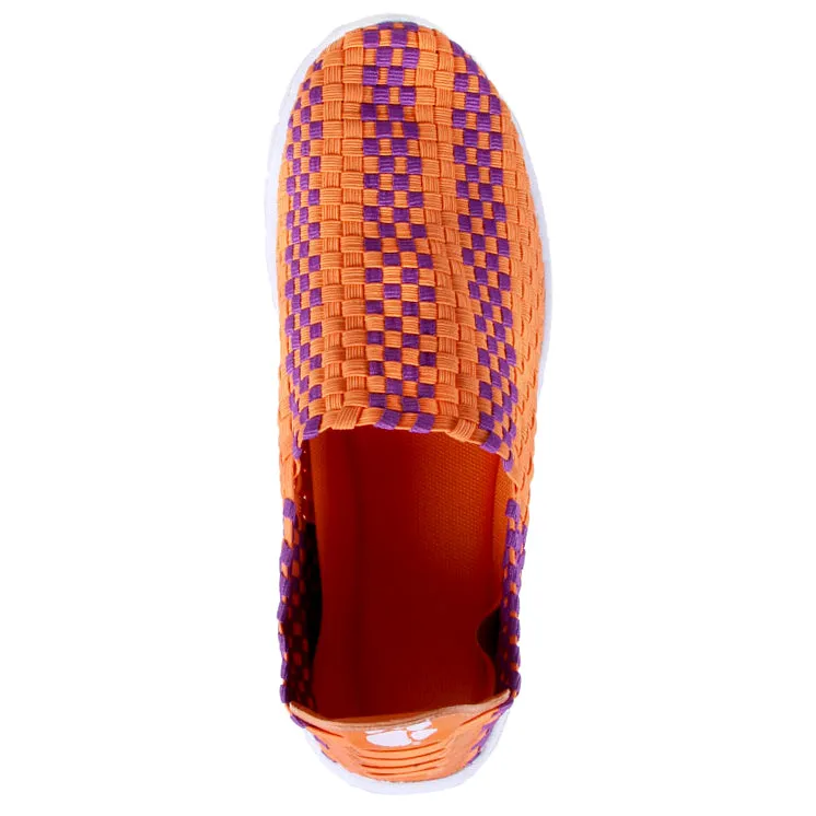 Clemson Tigers Woven Colors Comfy Slip On Shoes