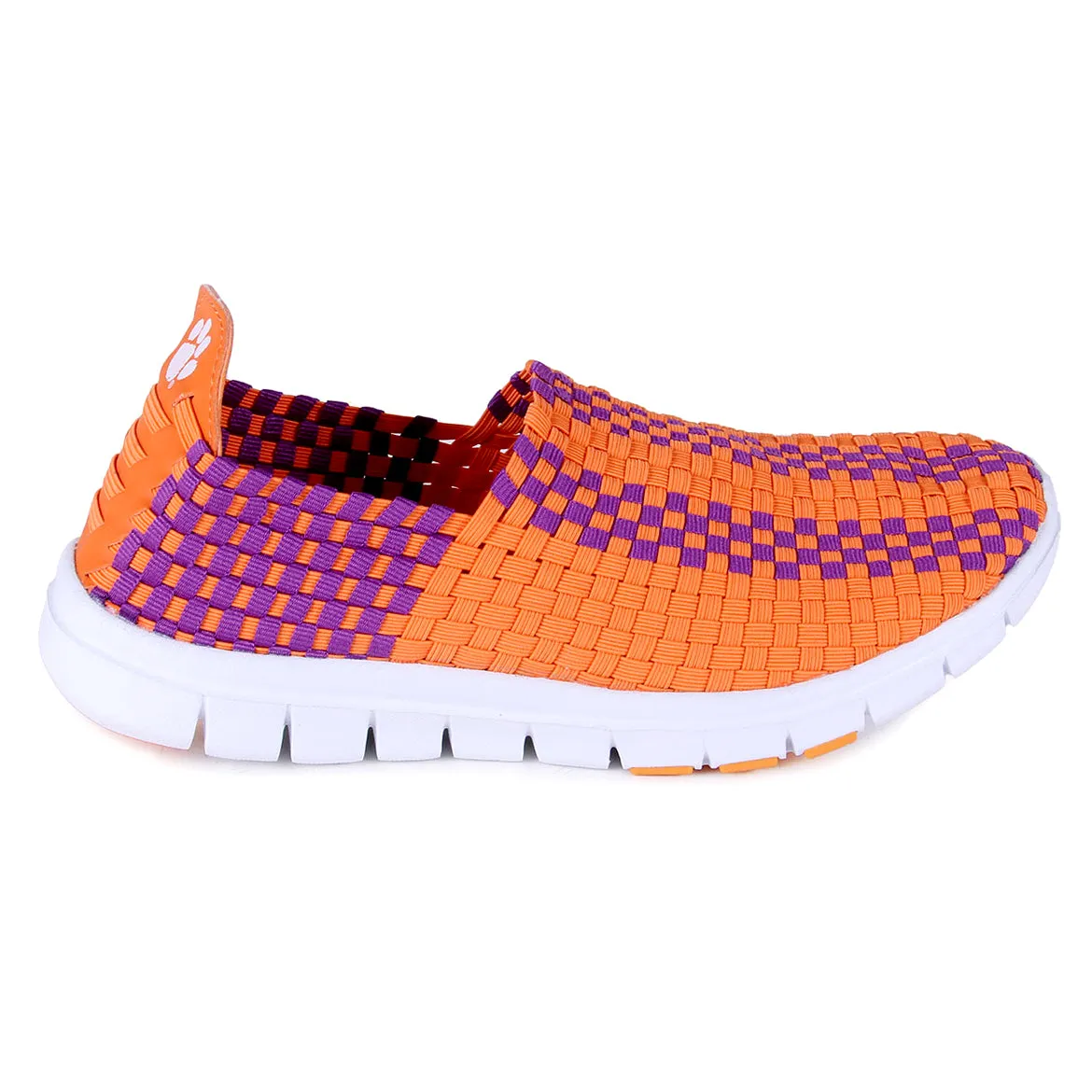 Clemson Tigers Woven Colors Comfy Slip On Shoes