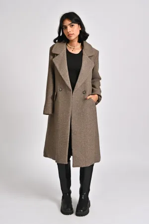 COAT WITH SLANT POCKET