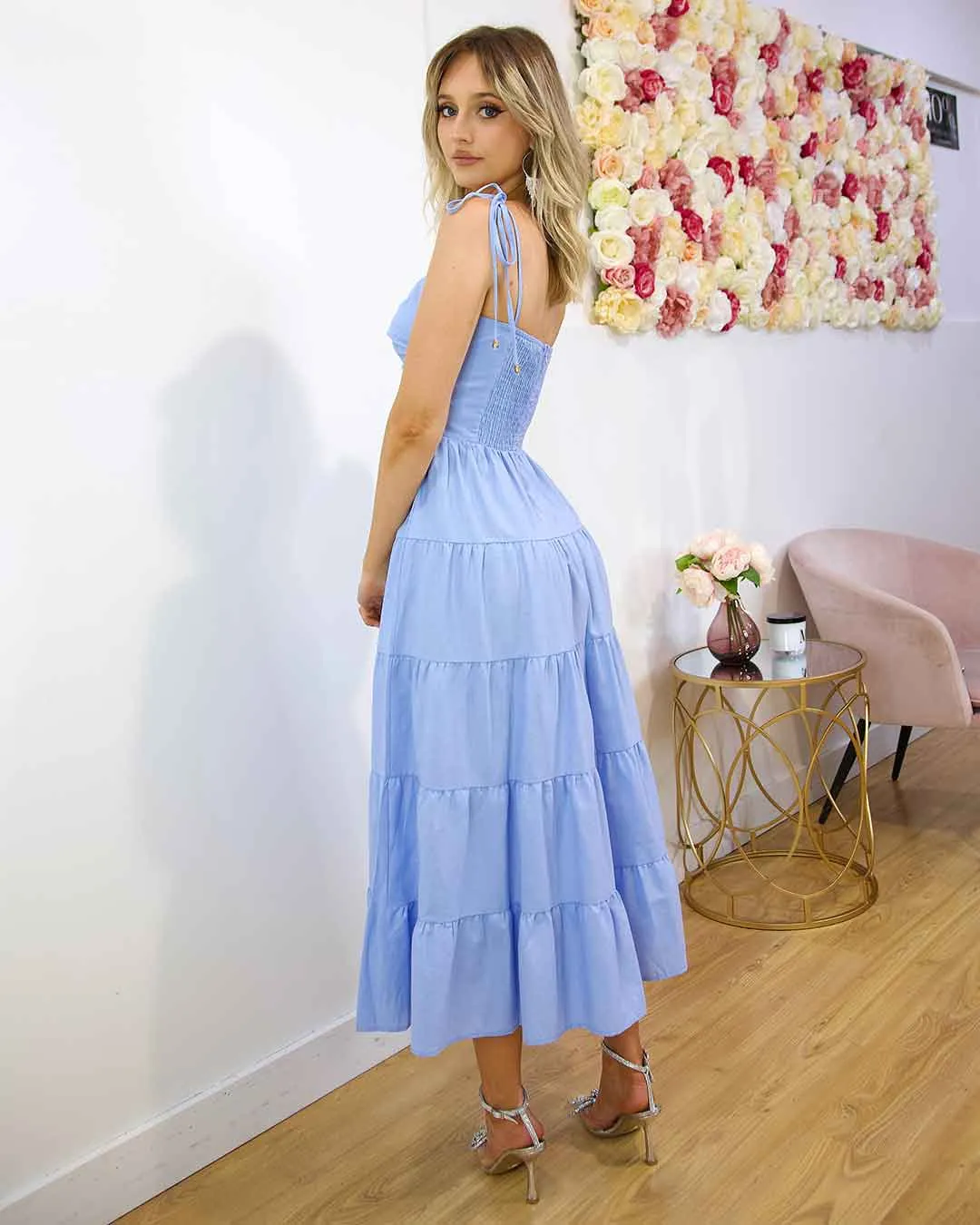 Dominique Maxi Dress - Blue