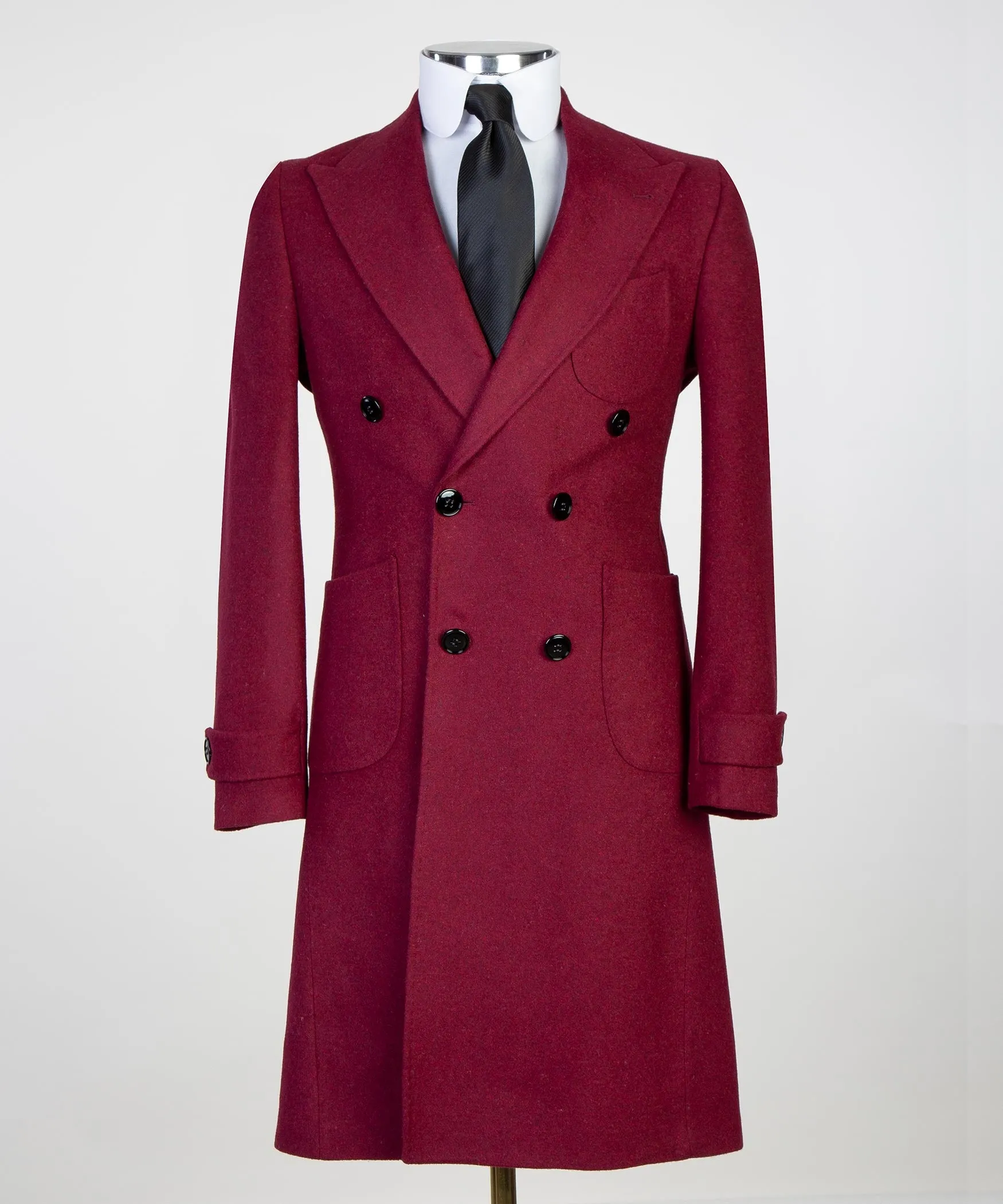 Double-Breasted Red Coat