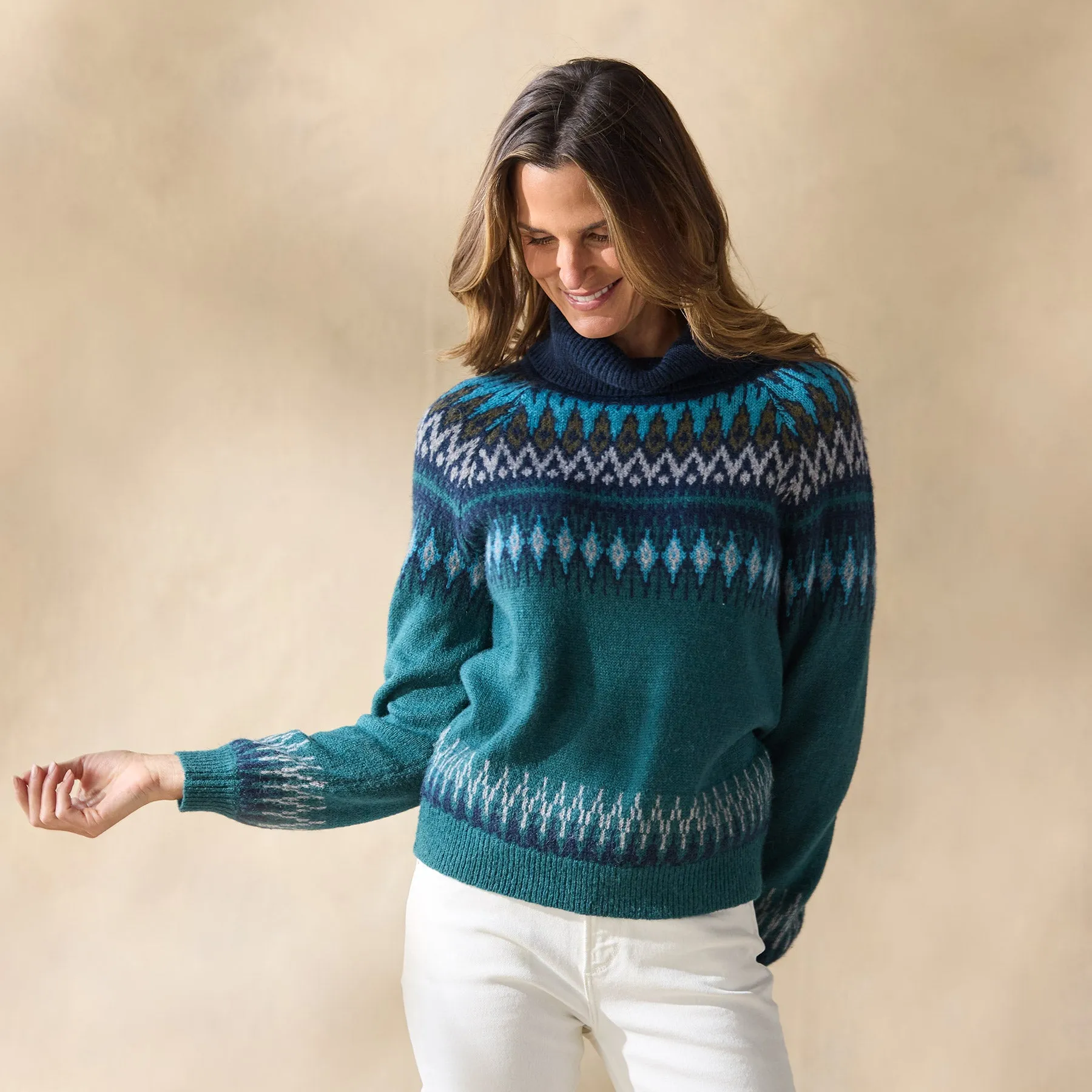 Fenella Fair Isle Sweater, Petite