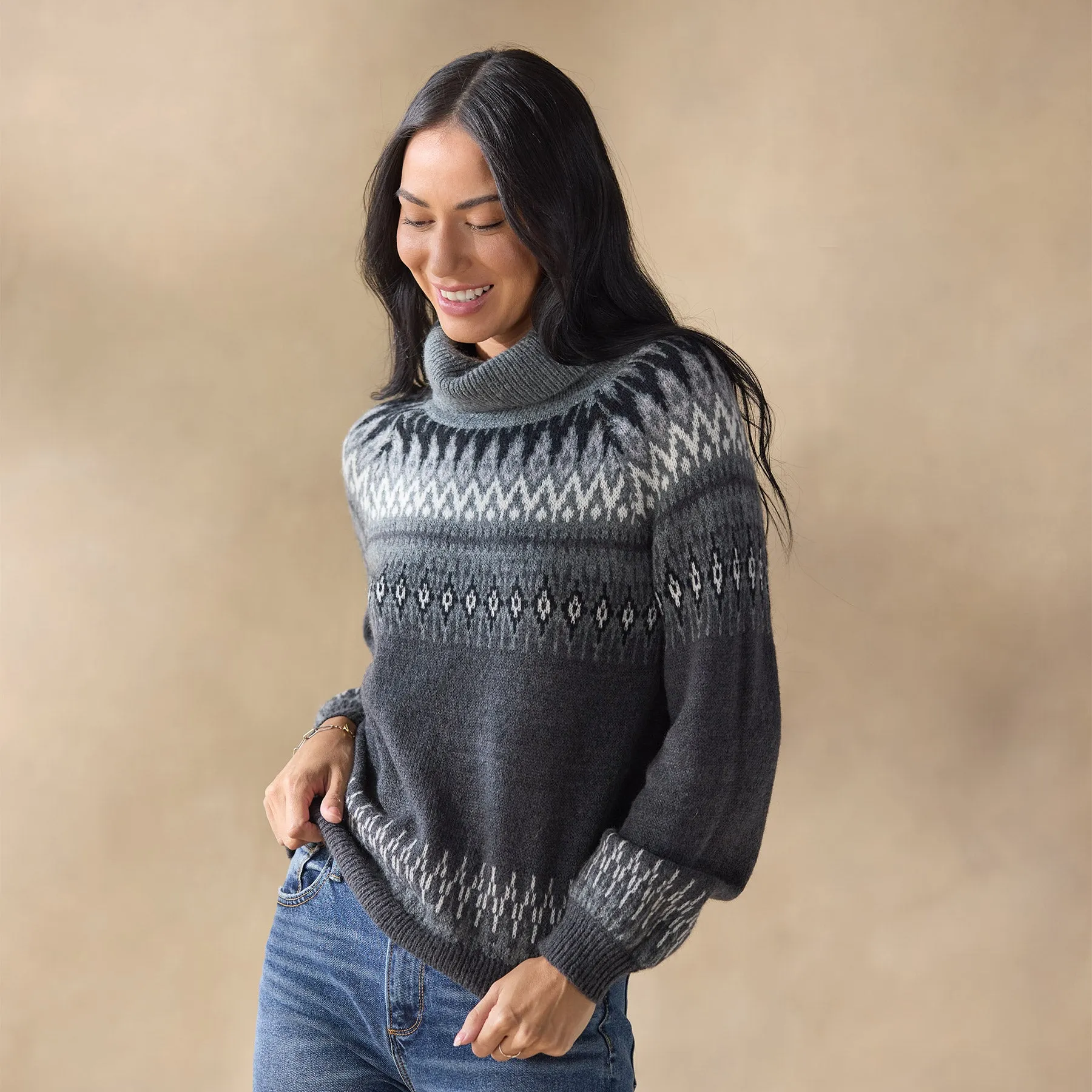 Fenella Fair Isle Sweater, Petite