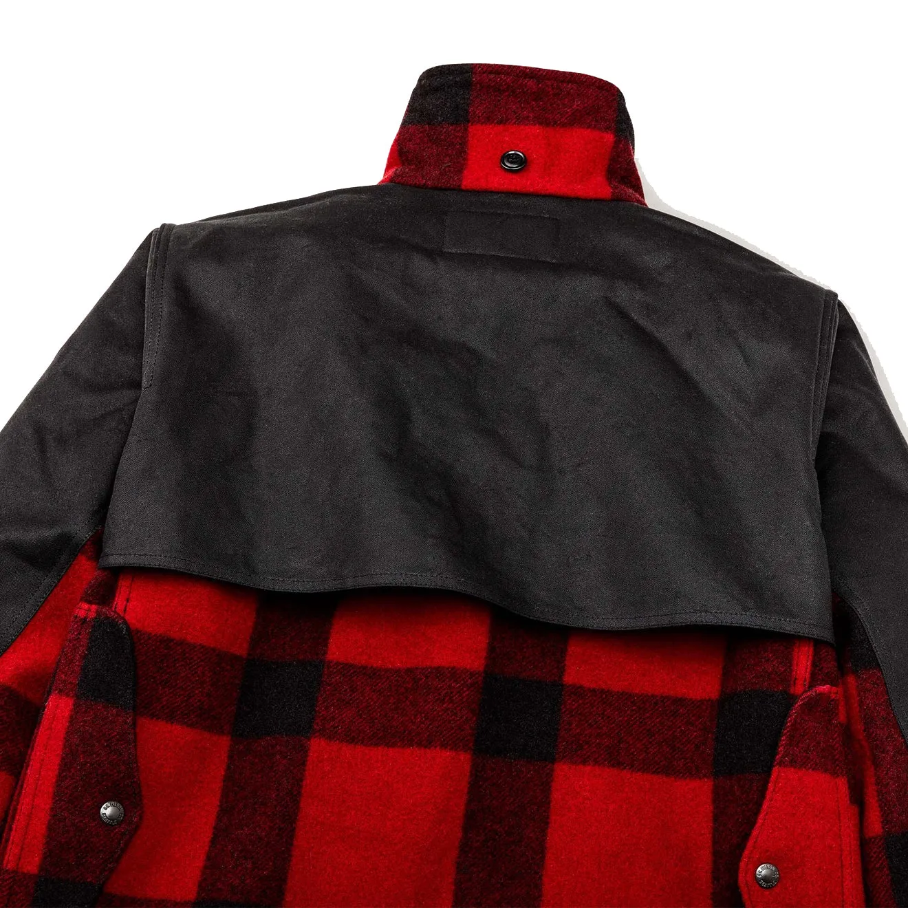 Filson Mackinaw Wool Double Coat Red Black Classic Plaid