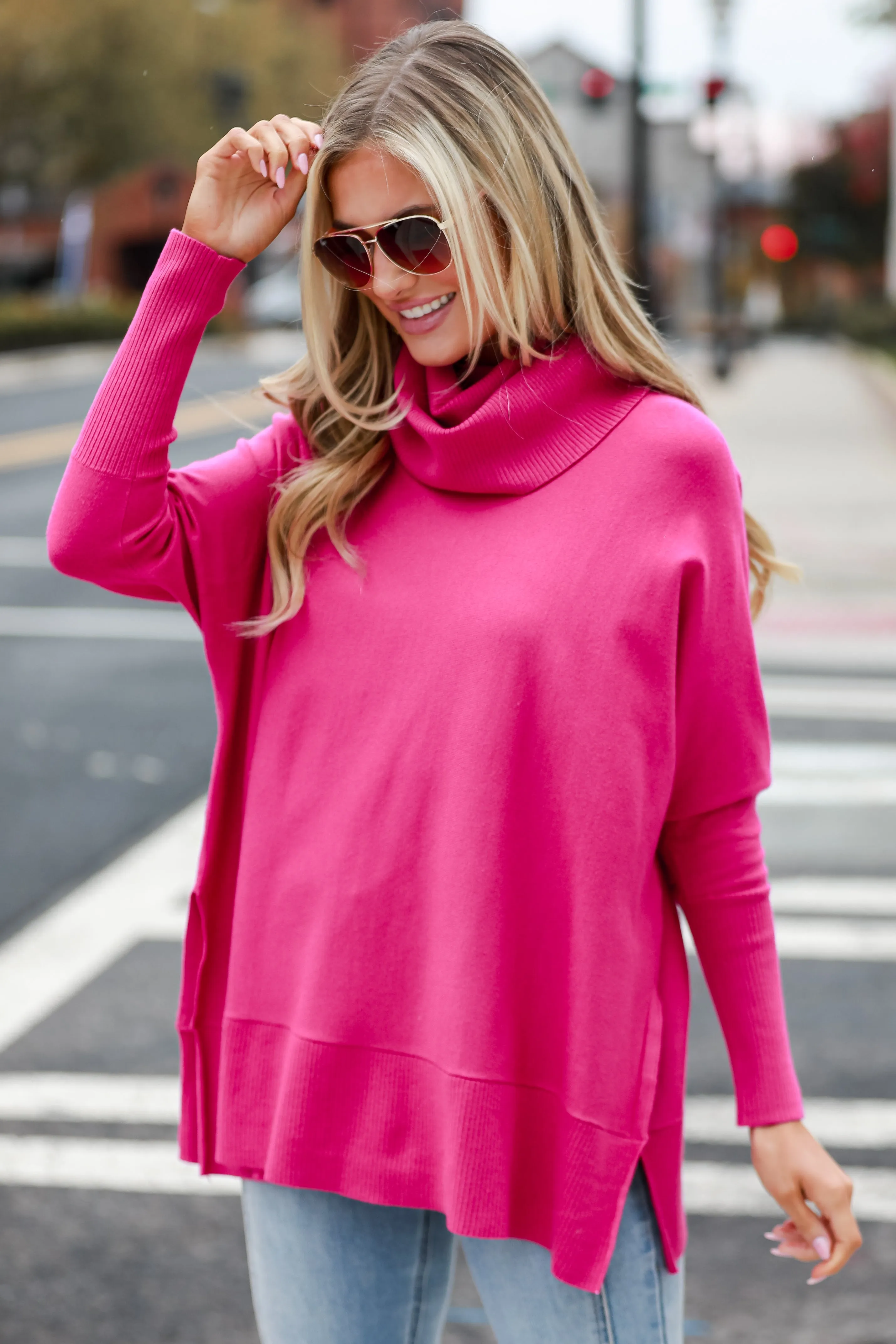 FINAL SALE - Gabby Turtleneck Oversized Sweater