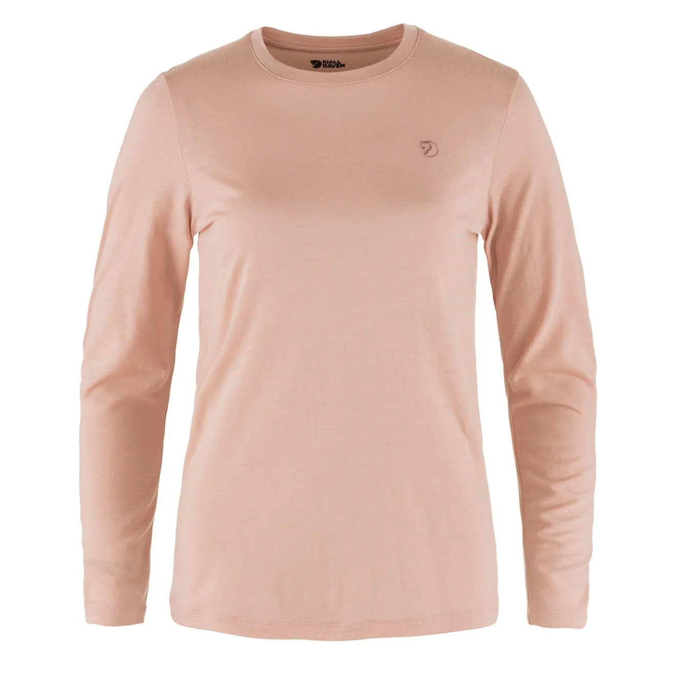 Fjallraven Womens Abisko Wool LS Base Layer T-Shirt Chalk Rose