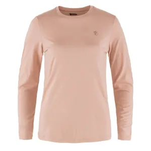 Fjallraven Womens Abisko Wool LS Base Layer T-Shirt Chalk Rose