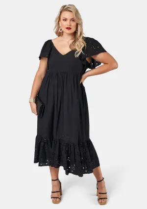 Girlz Broderie Maxi Dress