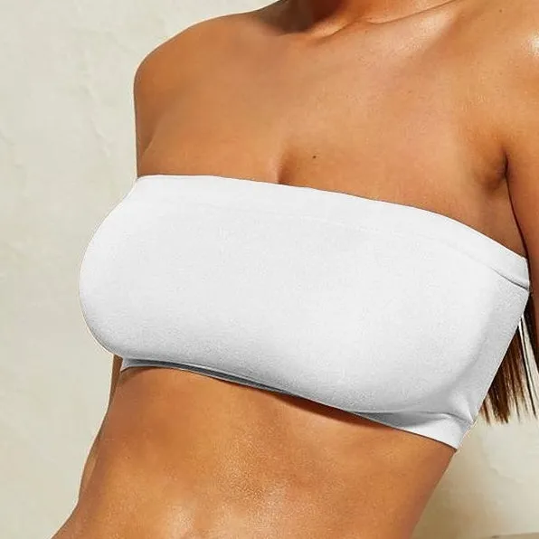 Got You Covered Bandeau Top in White