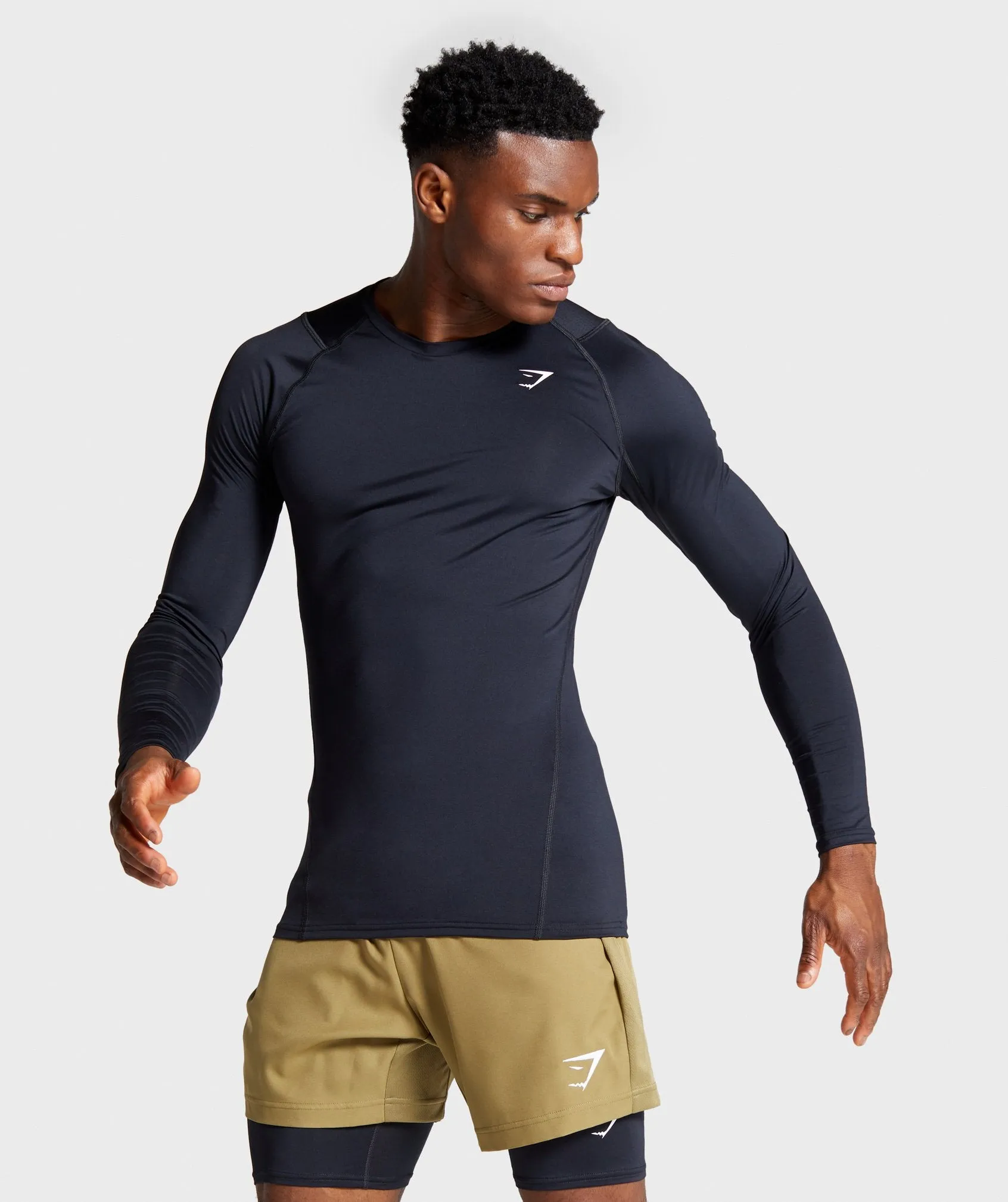 Gymshark Element Baselayer Long Sleeve T-Shirt - Black