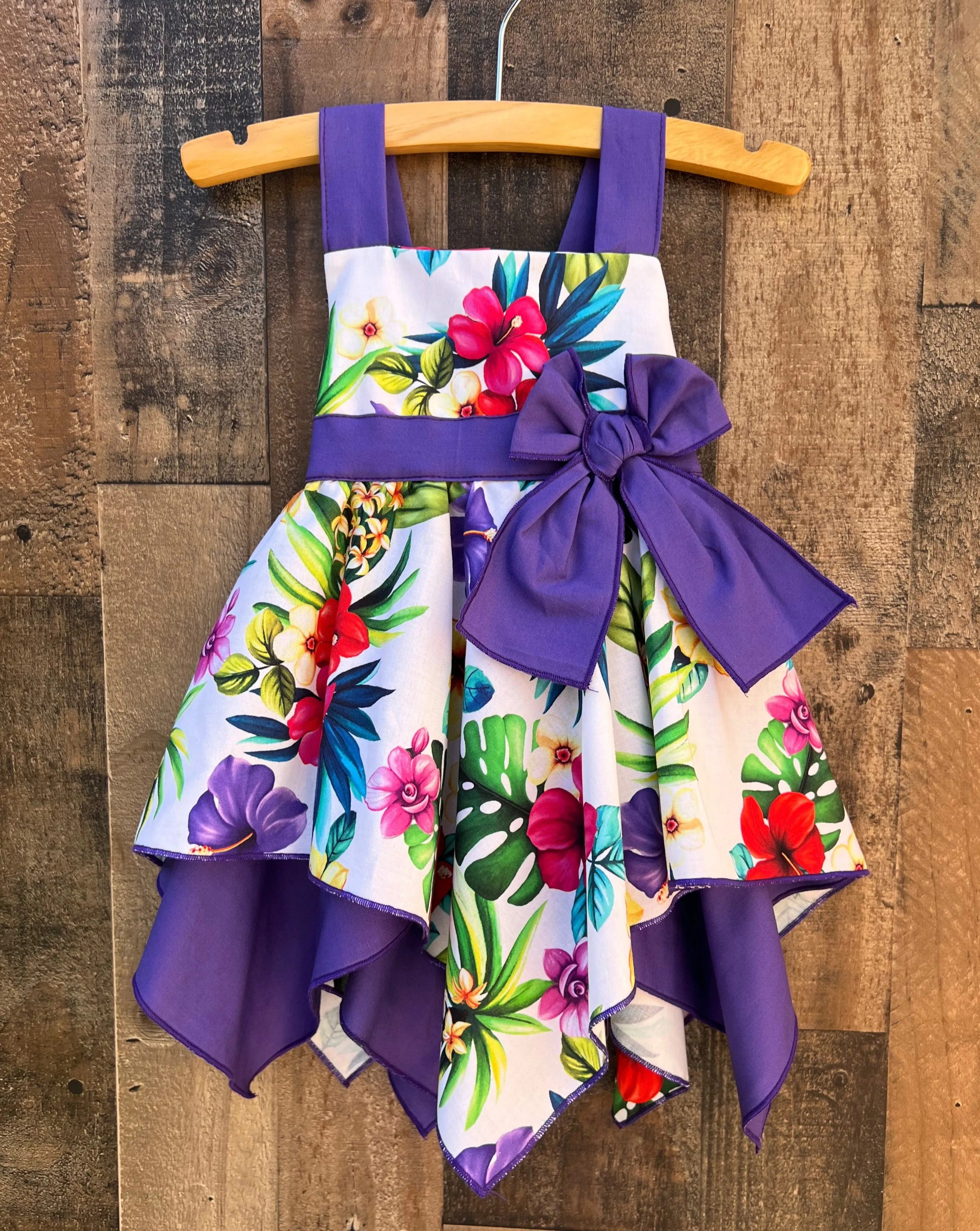 Hawaiian Luau Tropical Party Girl Dress