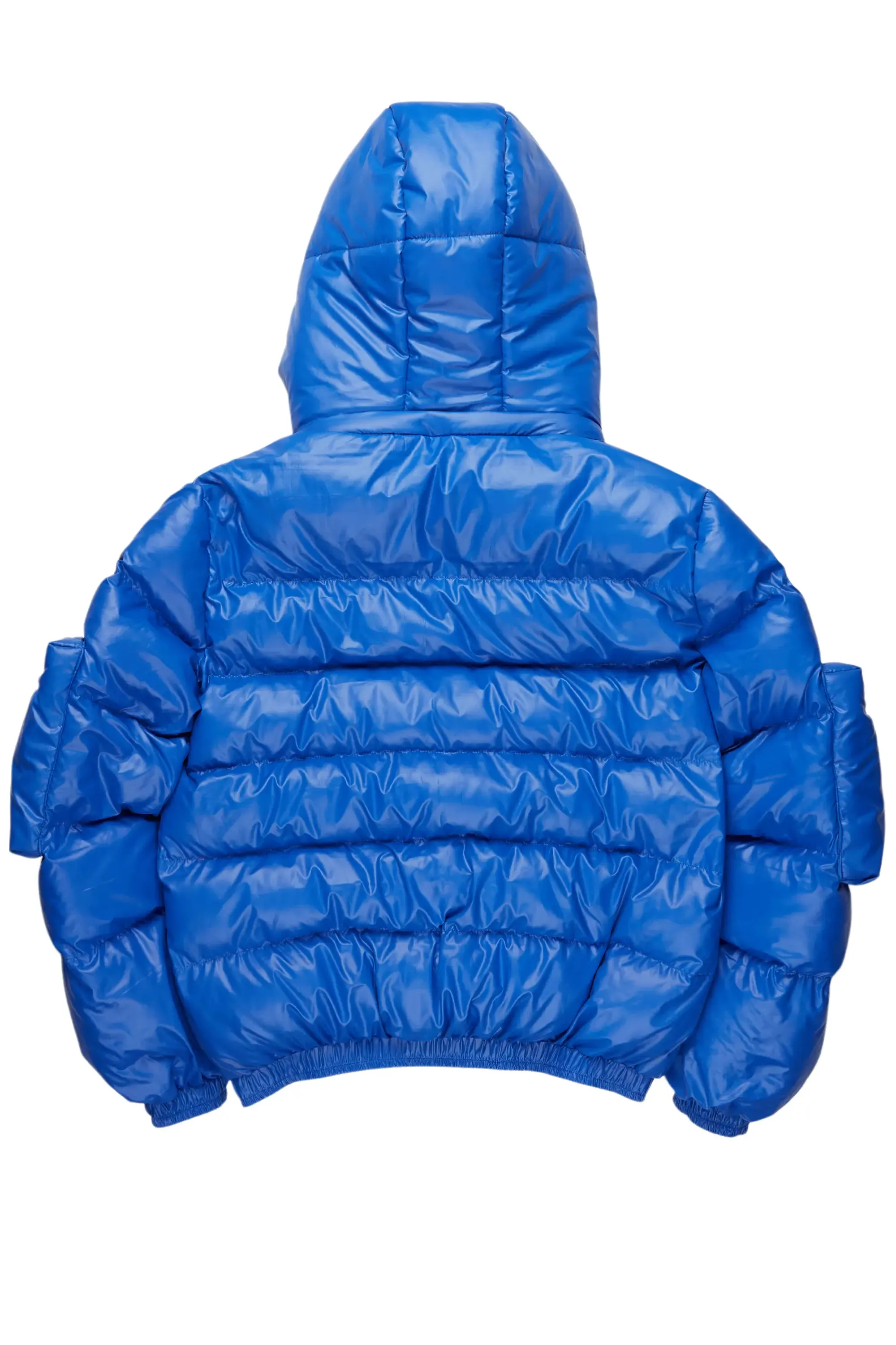 Keisha Royal Blue Cargo Puffer Jacket