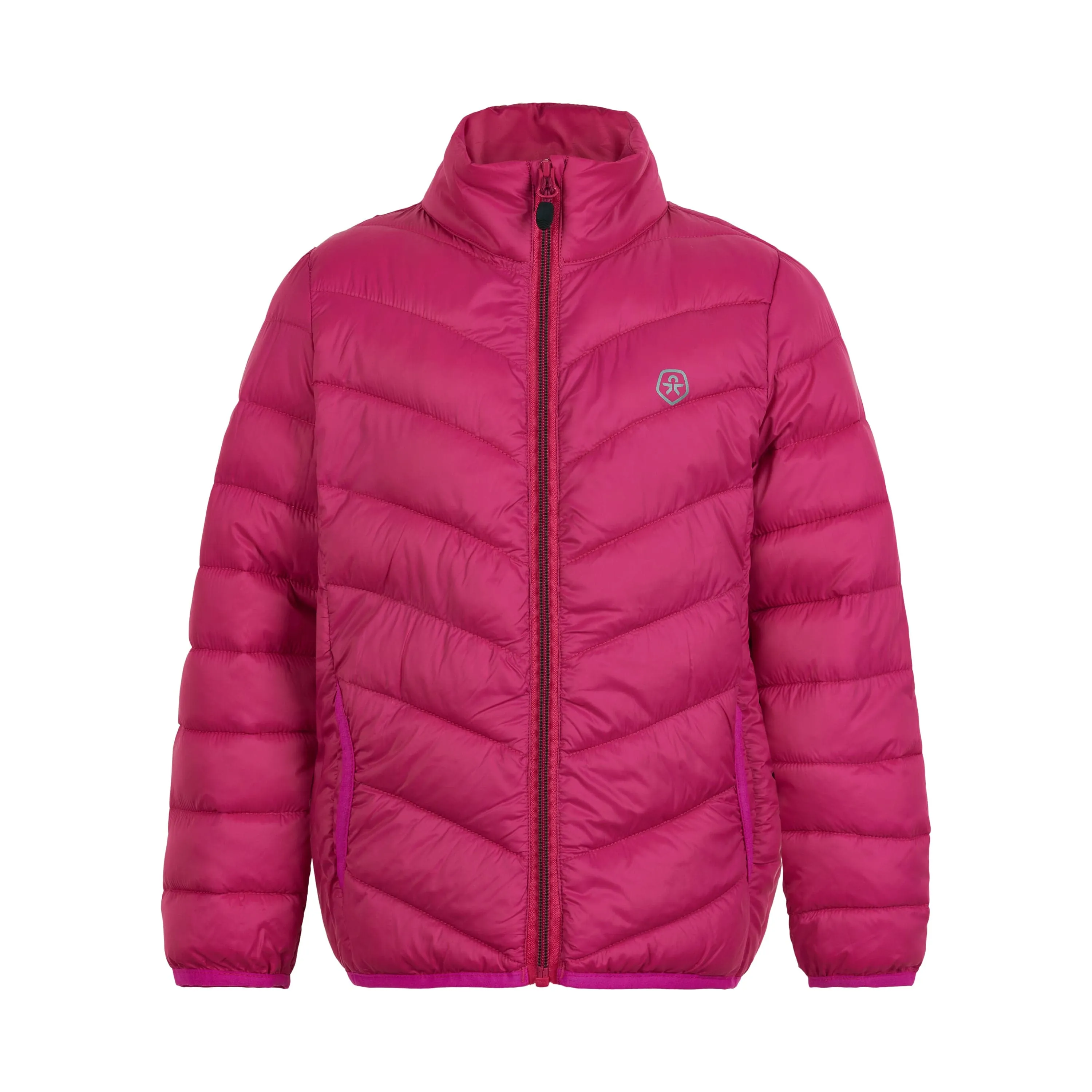 Kids Lightweight Puffer Jacket: Pink Peacock