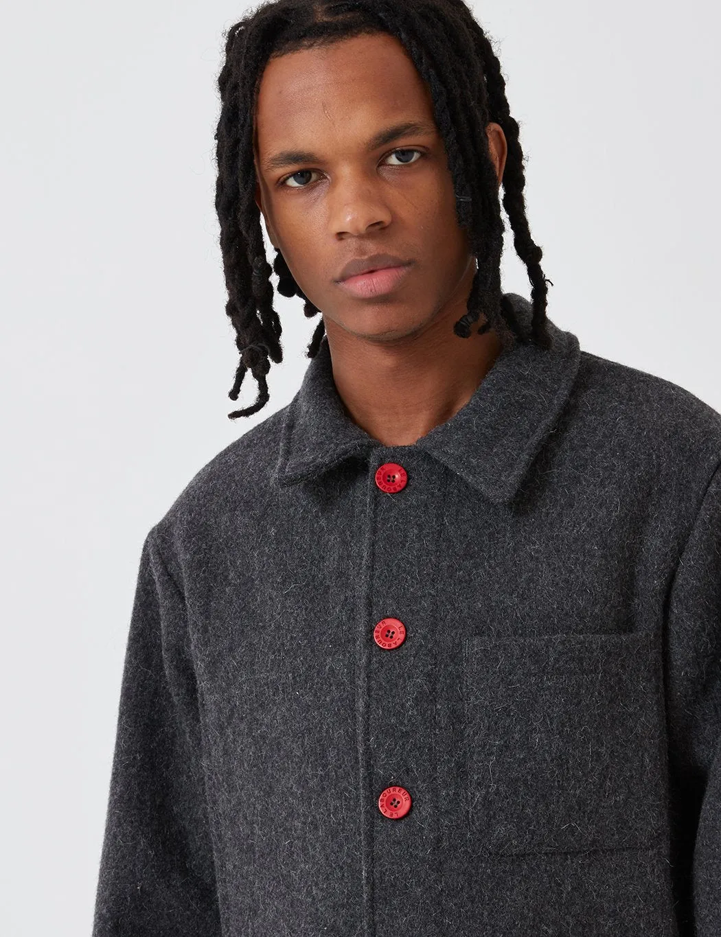 Le Laboureur Wool Work Jacket - Grey