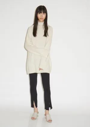 Mandel Airy Cashmere Turtleneck