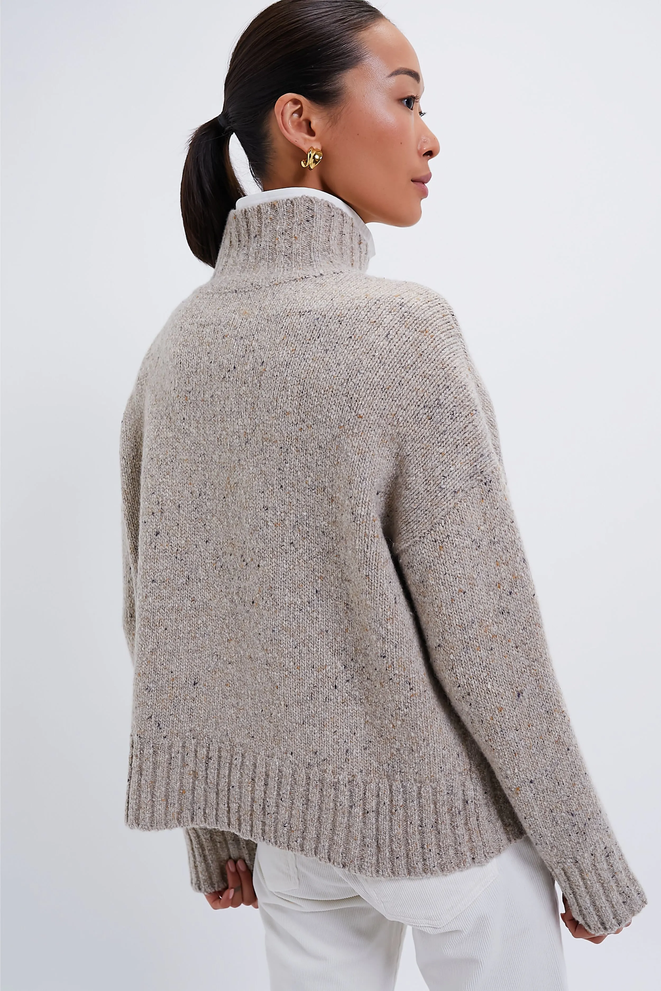 Marled Oat Hannah Turtleneck Sweater