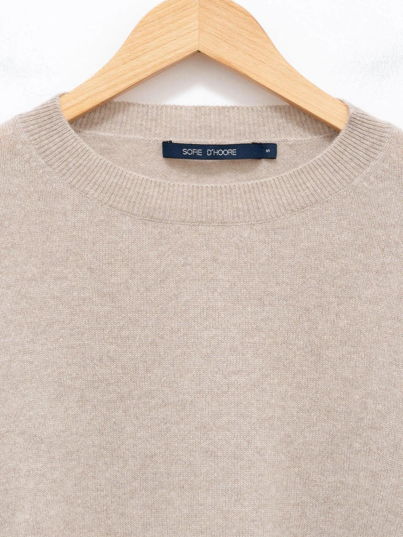 Merril Cashmere Crop Knit - Oatmeal