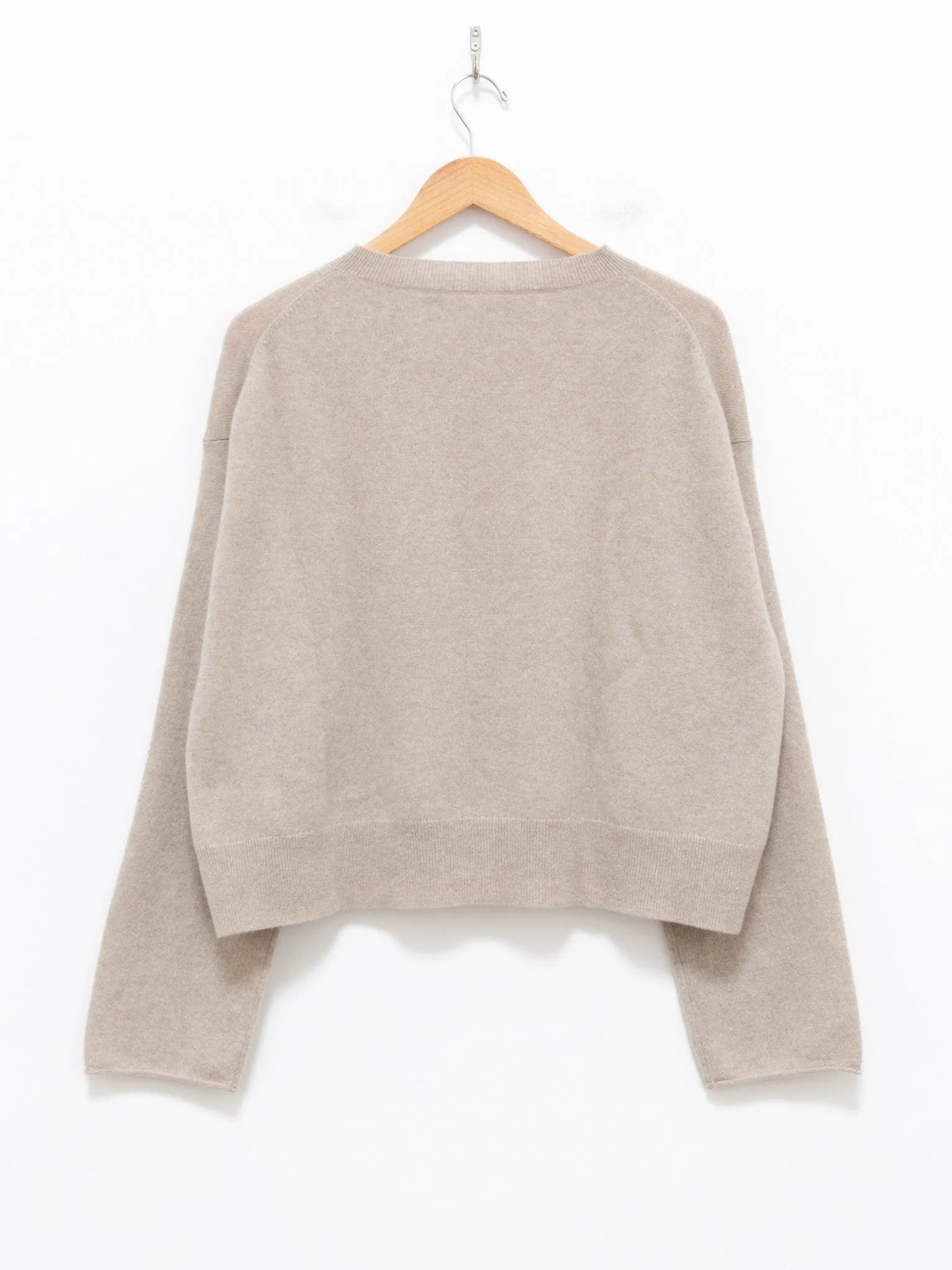 Merril Cashmere Crop Knit - Oatmeal