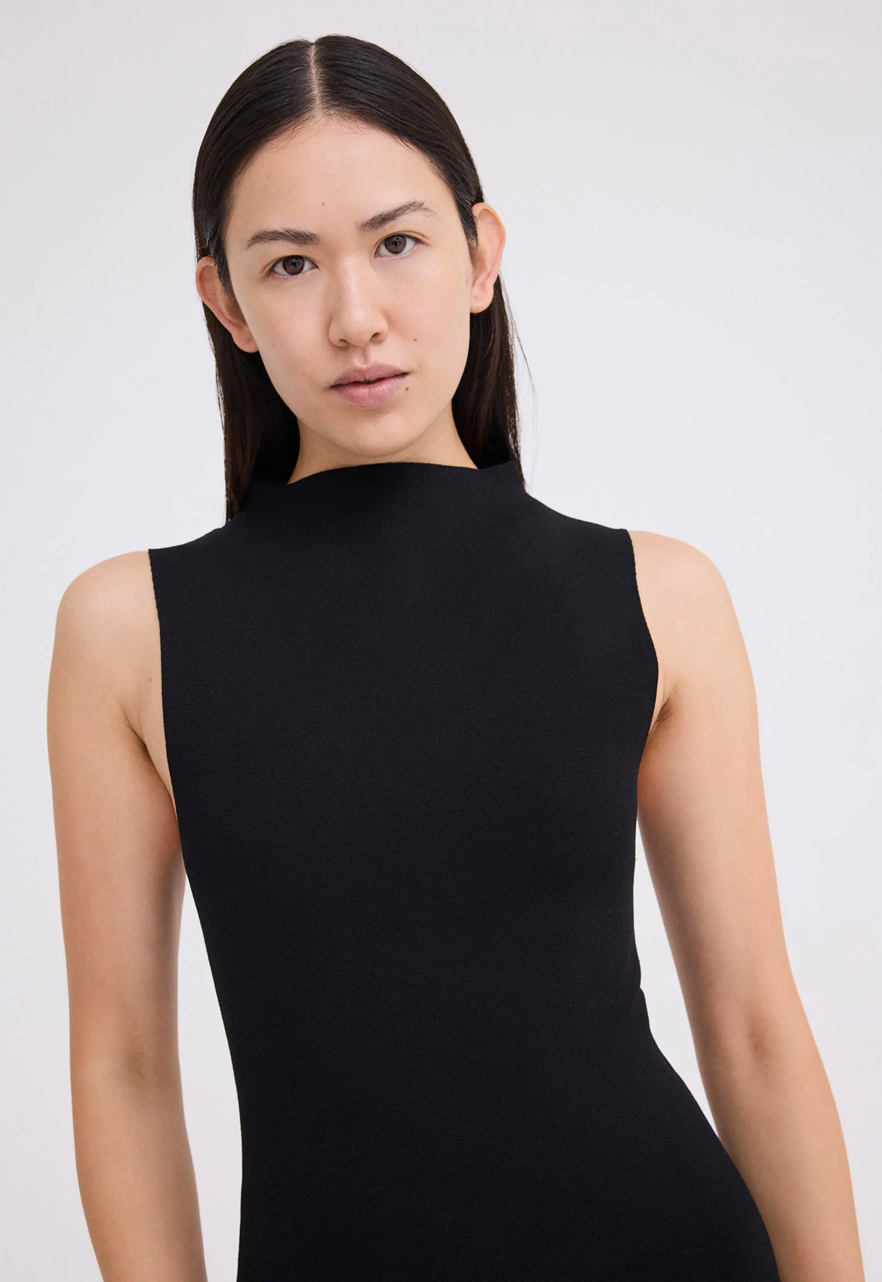 Moma Knit Midi Dress - Black