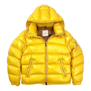 Moncler Maya Short Down Jacket Primary Yellow Pre-Owned