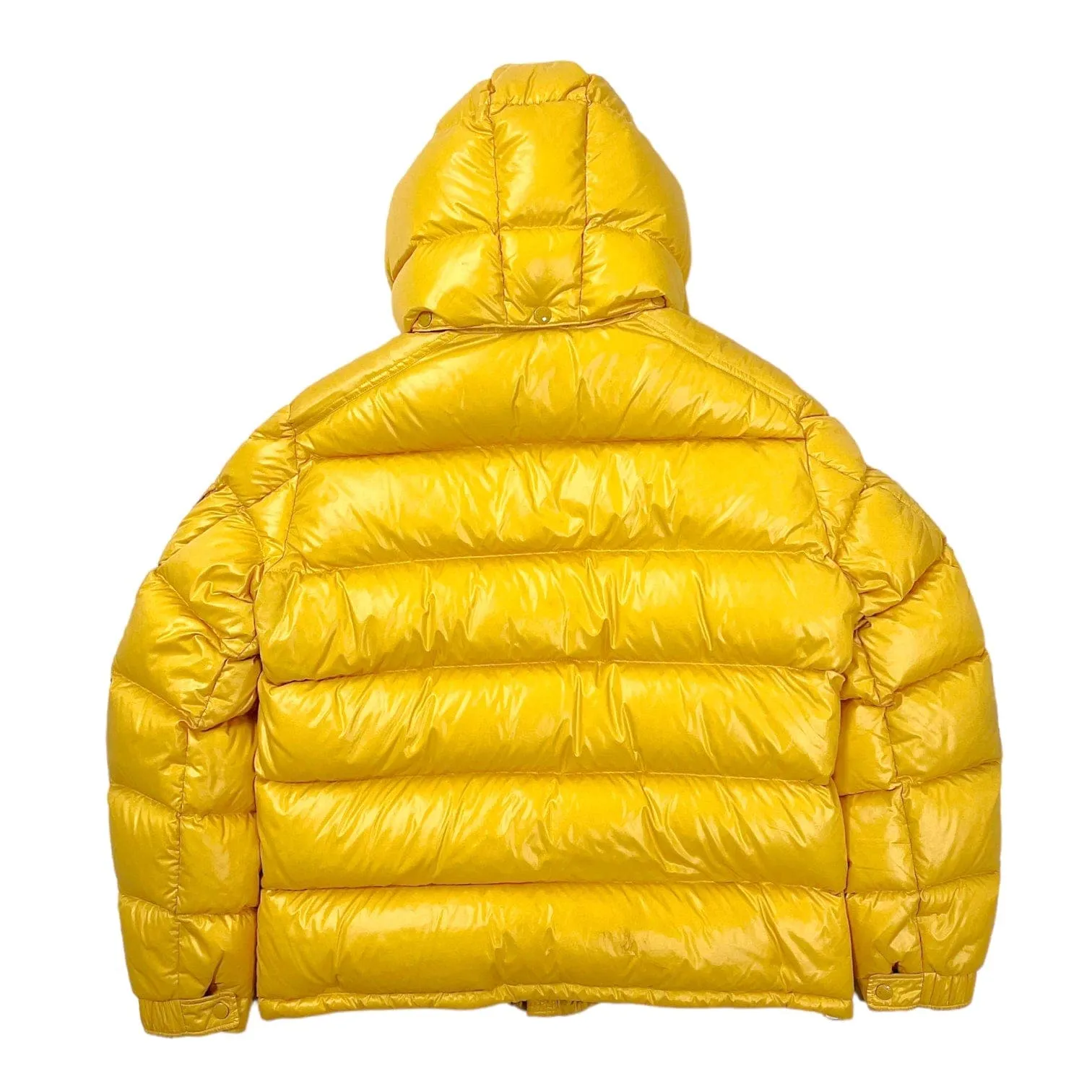 Moncler Maya Short Down Jacket Primary Yellow Pre-Owned