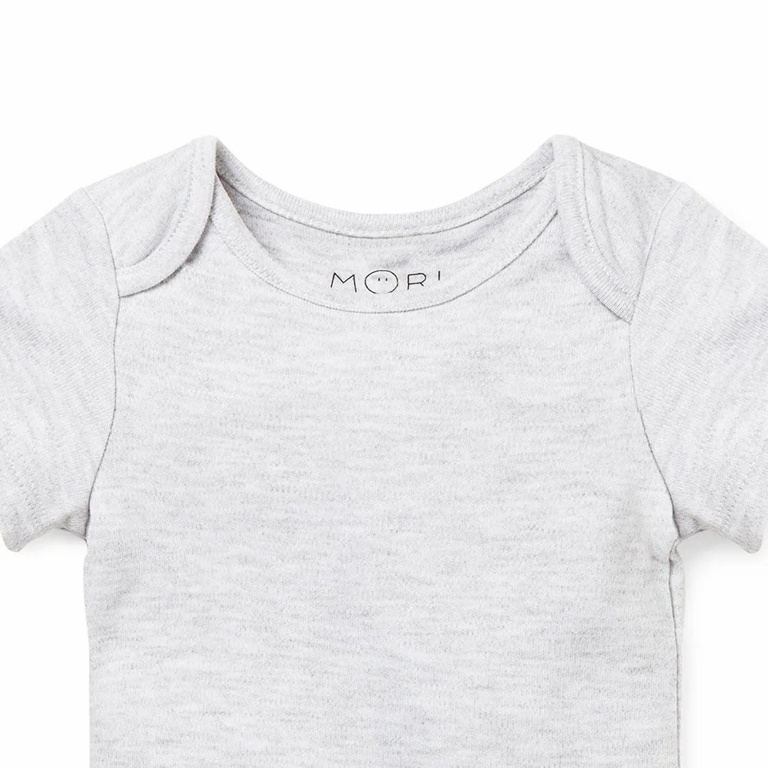 MORI Short Sleeve Bodysuit - Grey