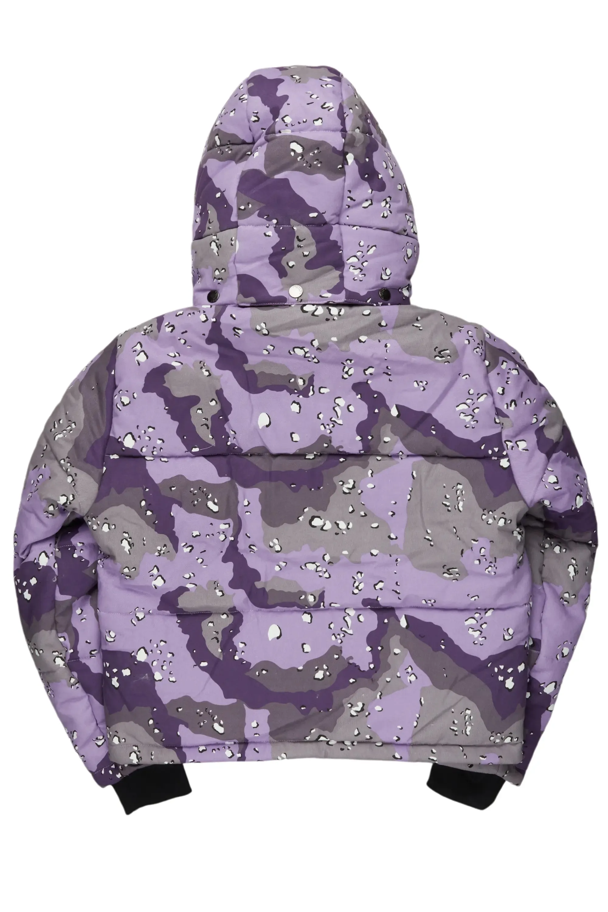 Porchea Purple Camo Puffer Jacket