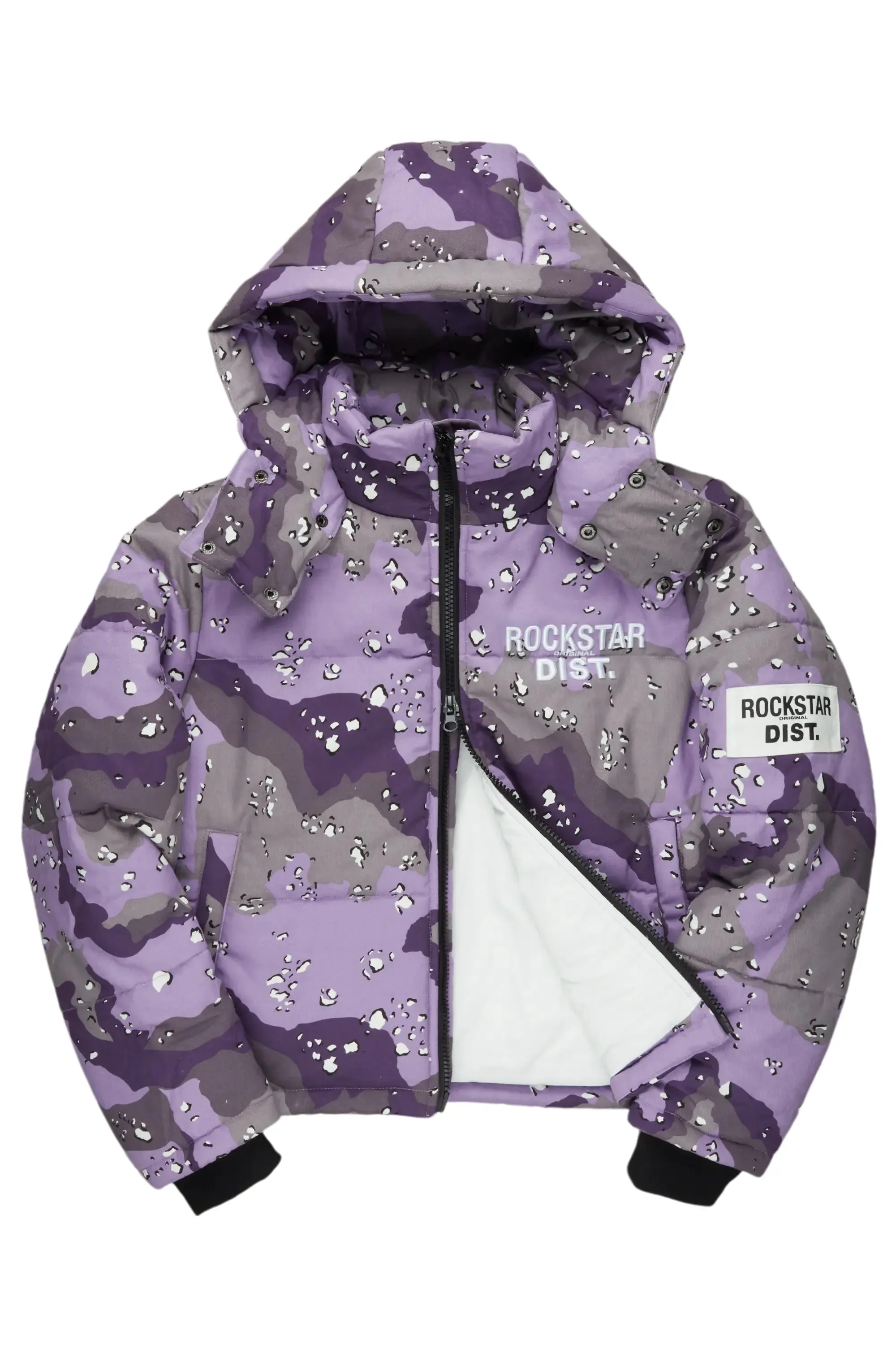 Porchea Purple Camo Puffer Jacket