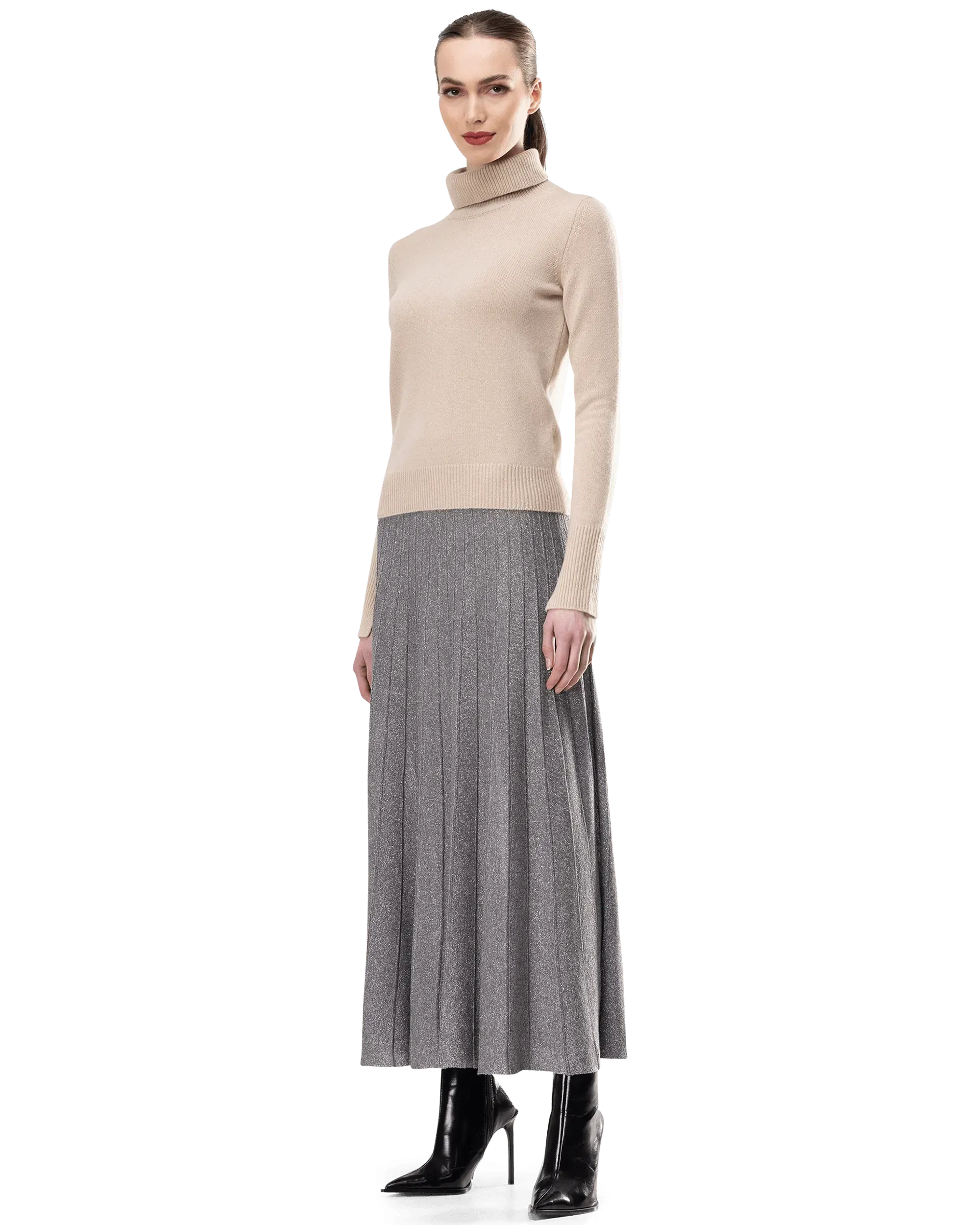 Pure Cashmere Turtleneck Sweater