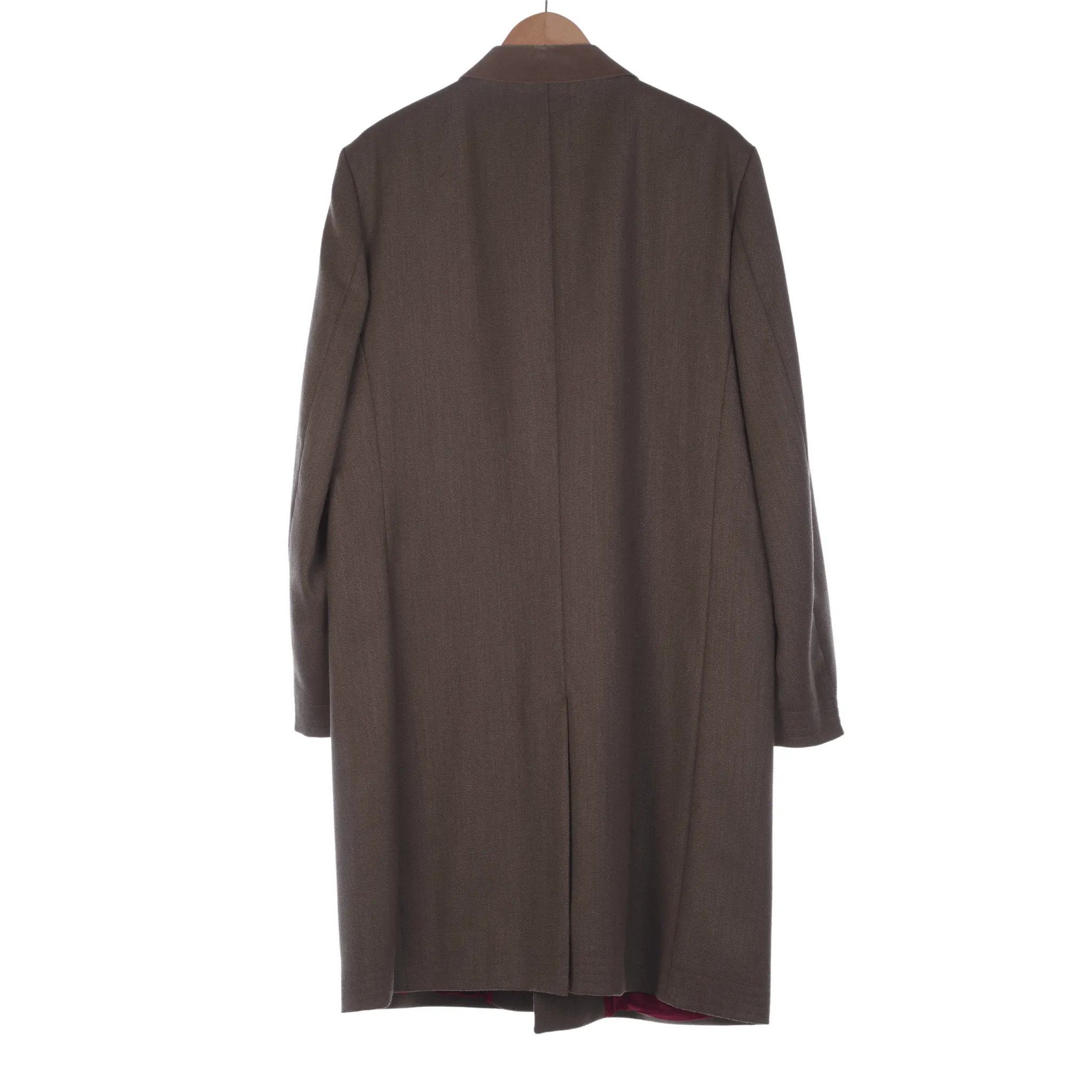 Santinelli Wool Light Brown Tailored Long Sleeved Coat UK Size XL.