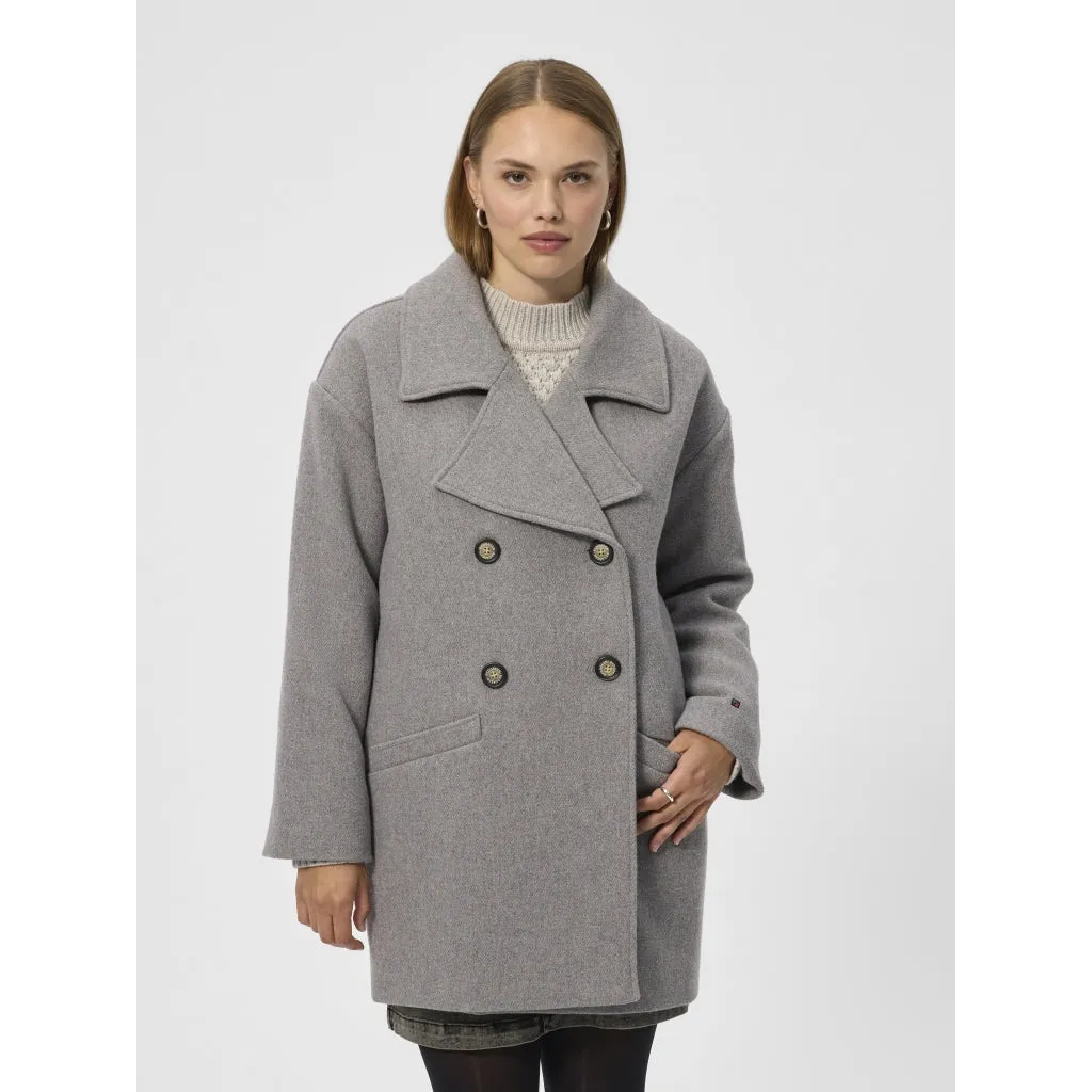 Senta Coat - Light Grey Melange