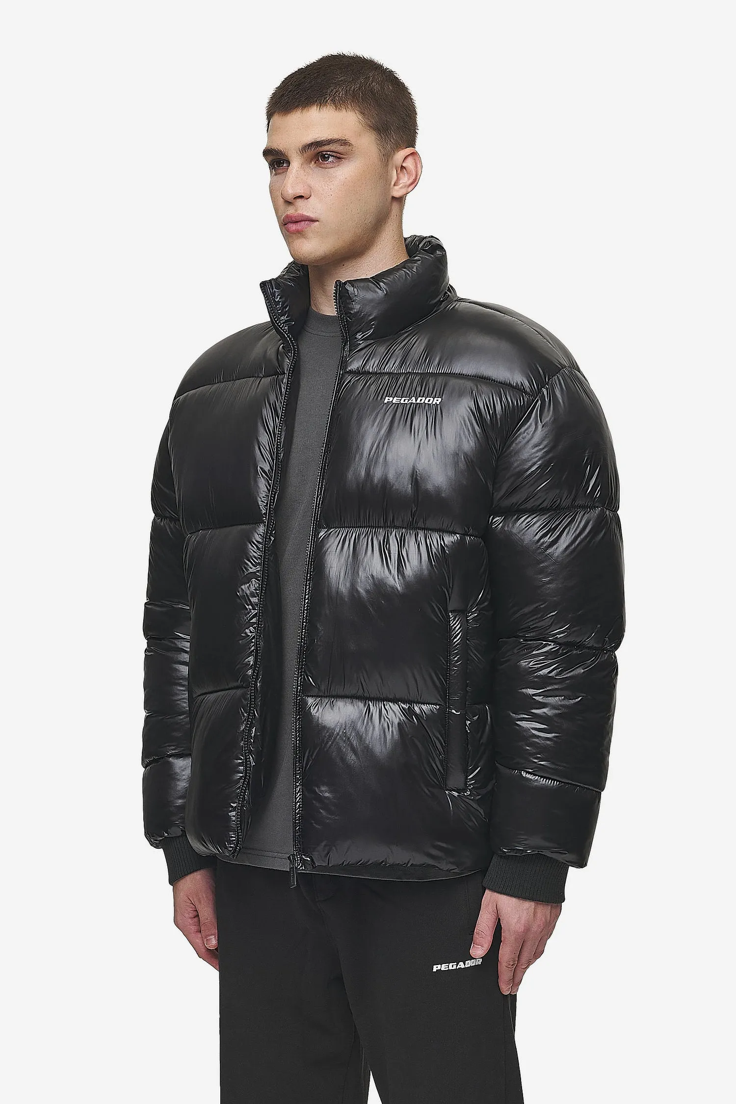 Solin Light Glossy Puffer Jacket Black