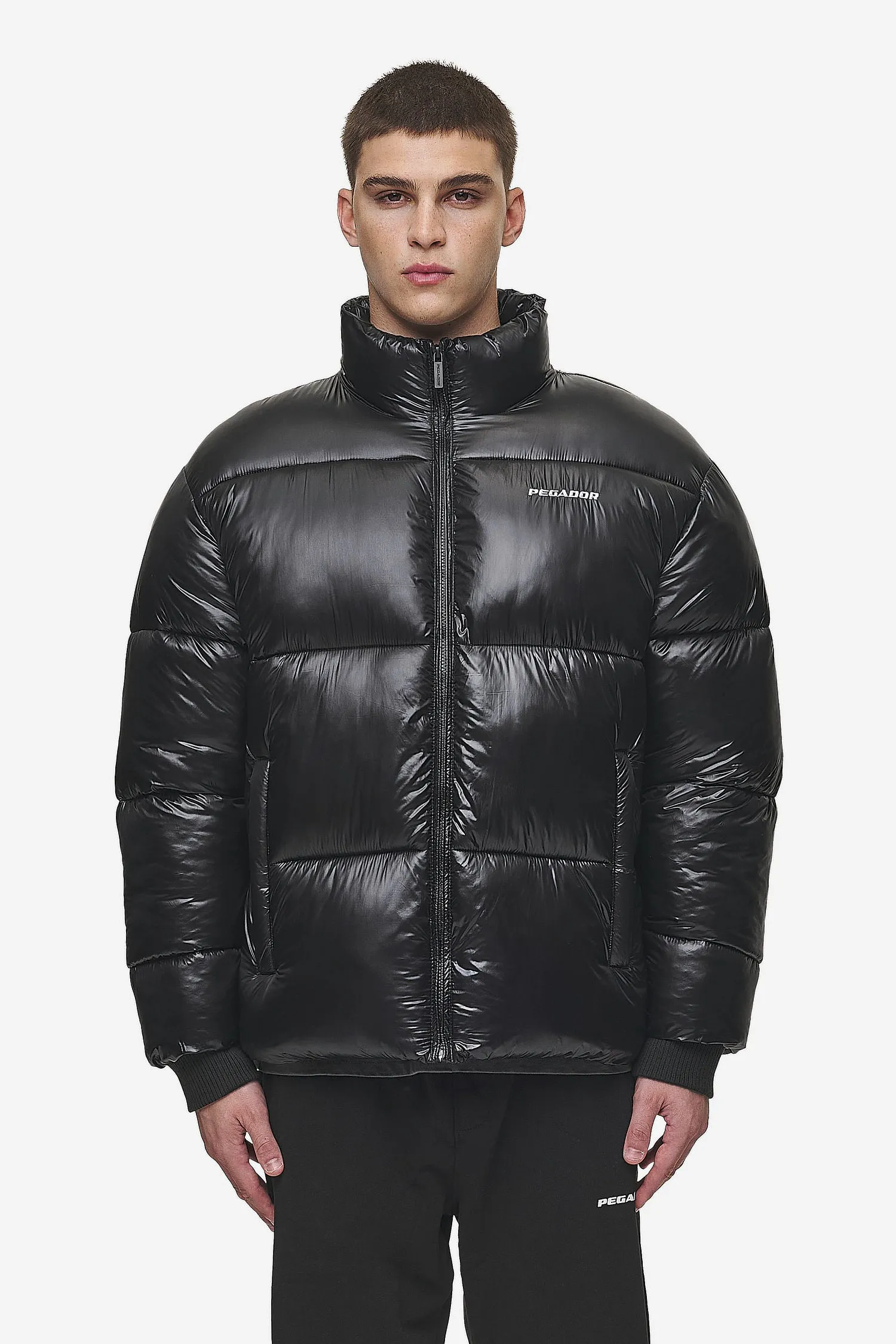 Solin Light Glossy Puffer Jacket Black