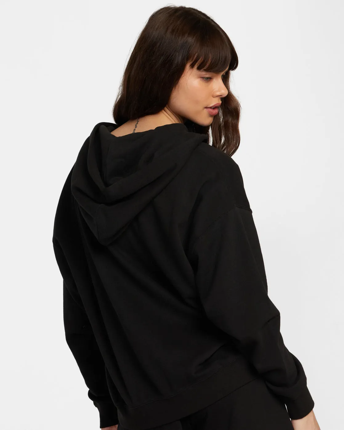 Sunday Hooded Base Layer Top - RVCA Black